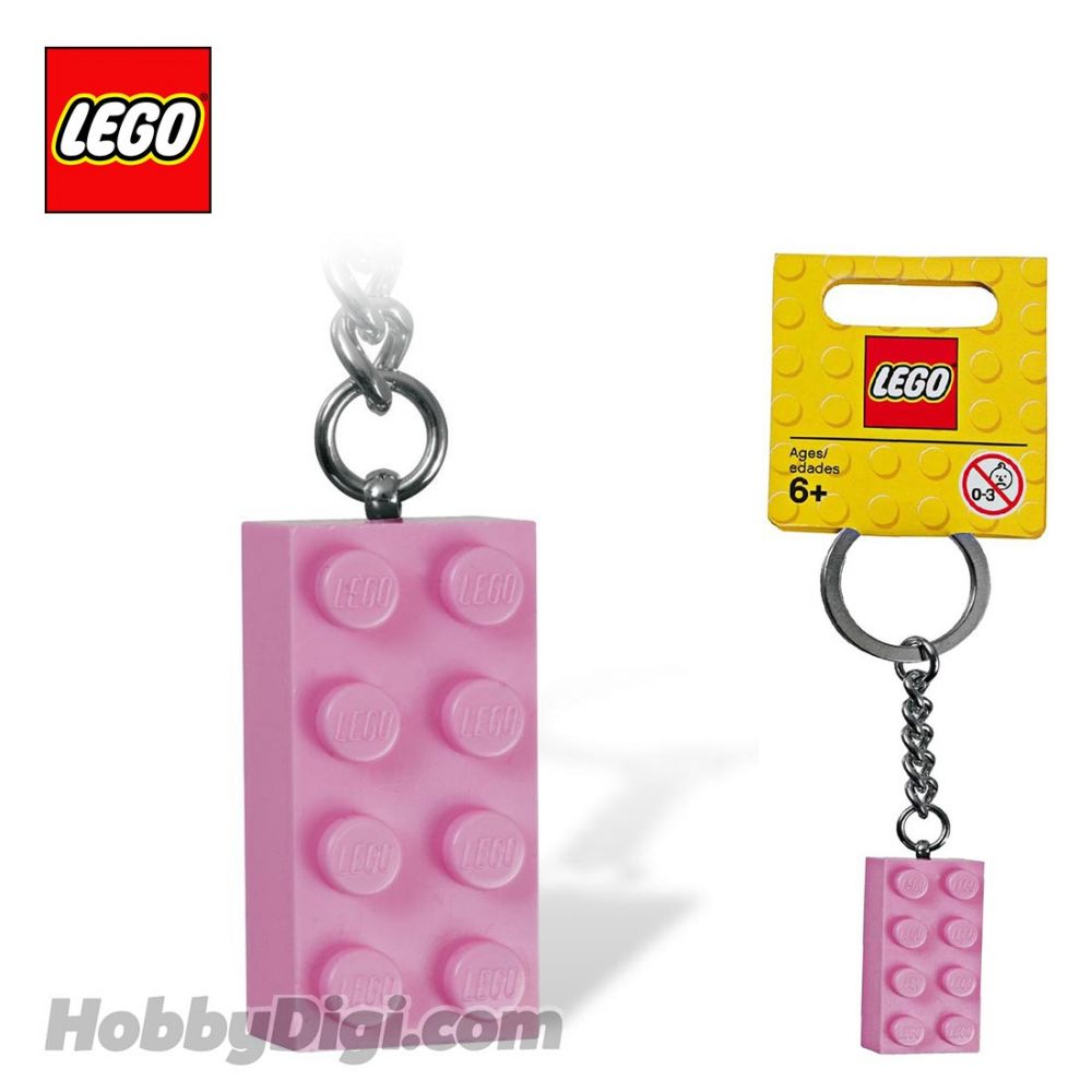 NEW LEGO Pink Brick Key Chain 852273