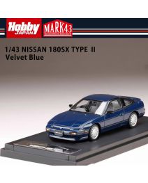 Hobby JAPAN MARK43 1:43 樹脂模型車 - Nissan 180SX Type II Velvet Blue